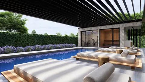 Istrie, Vabriga - Luxusní třípokojový byt se střešní terasou 117 m2
