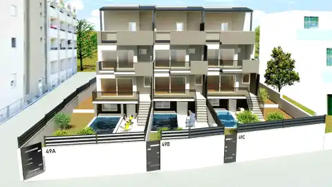 Kaštel Štafilić - Vila s krovnom terasom i bazenom u blizini plaže