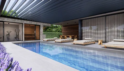 Istrie, Vabriga - Luxusní třípokojový byt se střešní terasou 117 m2