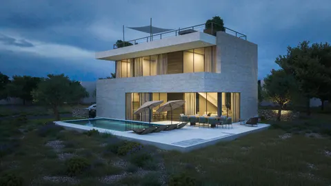 Sukošan – Luxusní moderní vila s bazénem 411 m2