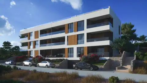 Trogir, Čiovo - Penthouse so strešnou terasou a výhľadom na more
