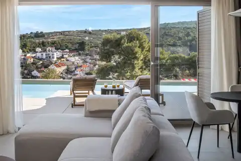 Brač, Splitska - Maison avec vue sur la mer