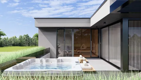 Istrie, Vabriga - Luxusní třípokojový byt se střešní terasou 117 m2