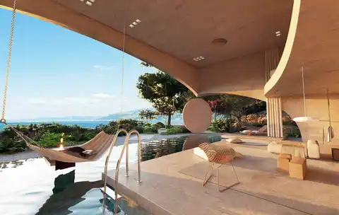 Brač, Postira - Građevinsko zemljište sa projektom vile