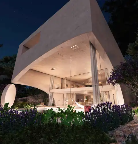 Brač, Postira - Građevinsko zemljište sa projektom vile