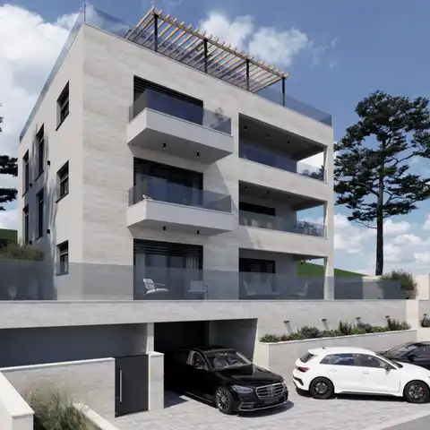 Постира, Брач – квартира 115 м² с террасой, гаражом и видом на море (S2)
