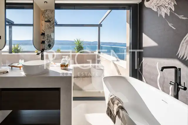 Omiš, Čeline - Villa de luxe avec vue panoramique sur la mer