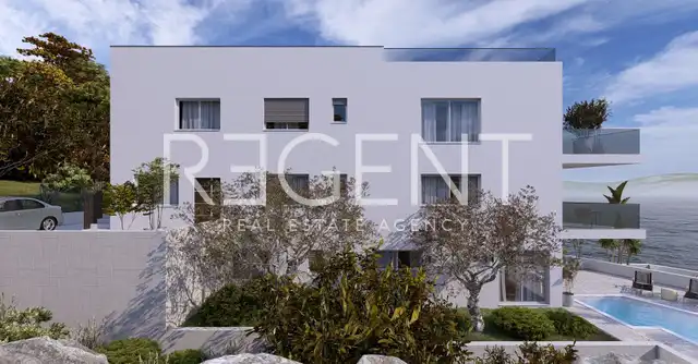 Trogir, Čiovo - Appartement de deux chambres en première ligne de mer