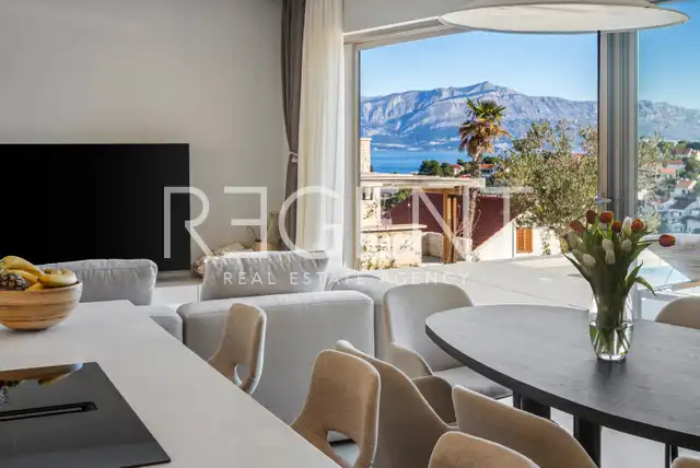 Brač, Splitska - Haus mit Meerblick