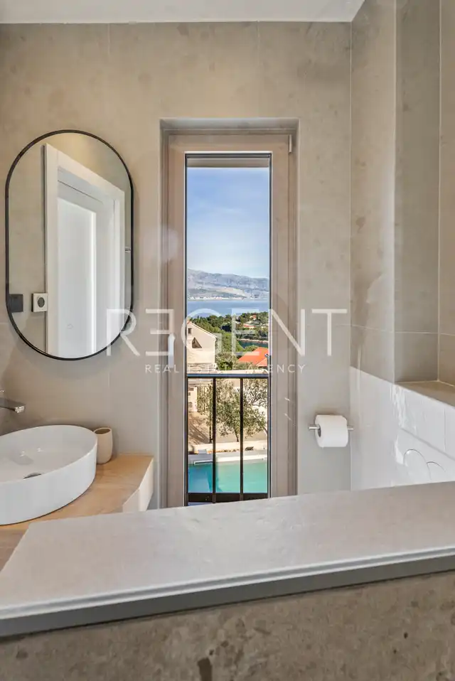 Brač, Splitska - Haus mit Meerblick