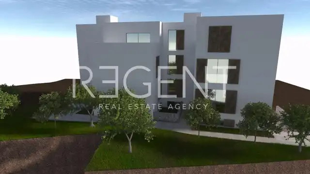Trogir, Okrug Gornji – Dvosoban stan s pogledom na more 65 m2 novogradnja