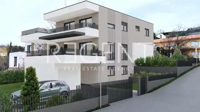 Záhřeb, Šestine – Luxusní byt v městské vile s rozlehlou zahradou, 132 m², novostavba