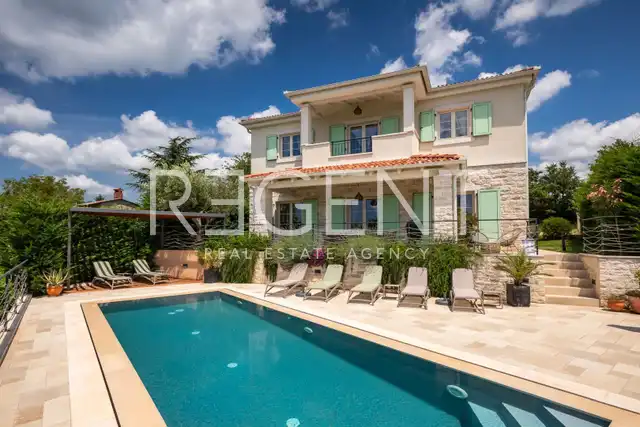 Istria, Višnjan - Luxury villa with pool and panoramic view 170 m2