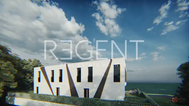 Pag, Mandre - Moderan dvoetažni stan s bazenom, novogradnja