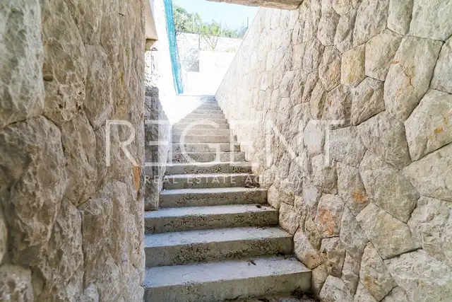 Dubrovnik, Zaton - Maison en pierre avec court de tennis et oliveraie