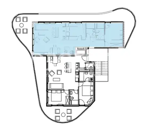 Trogir, Seget Donji - Dvoupokojový byt v první řadě u moře 78m2