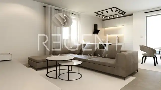 Stan 85,39 m², tri spavaće sobe, vrt, prvi red do mora – Mandre, Pag