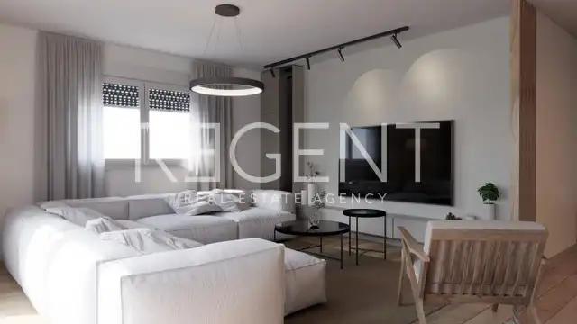 Постира, Брач – квартира 115 м² с террасой, гаражом и видом на море (S2)