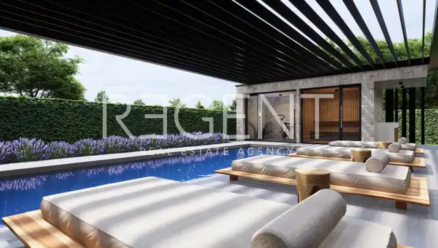Istrien, Vabriga - Luxuriöse Dreizimmerwohnung mit Pool und Garten 119 m2