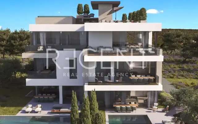 Sukošan – Luxuriöses, modernes Penthouse mit Dachterrasse und Pool 193 m2