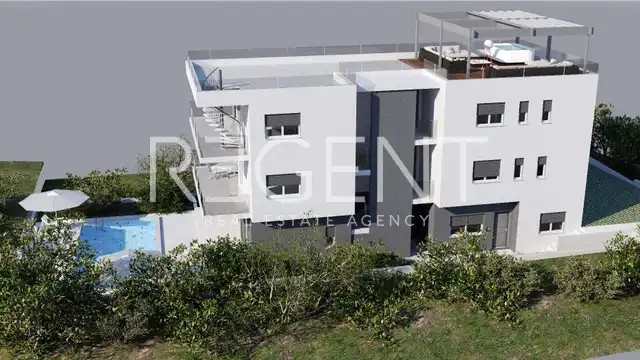 Trogir, Čiovo - Dvojizbový byt NOVÁ STAVBA 58 m2