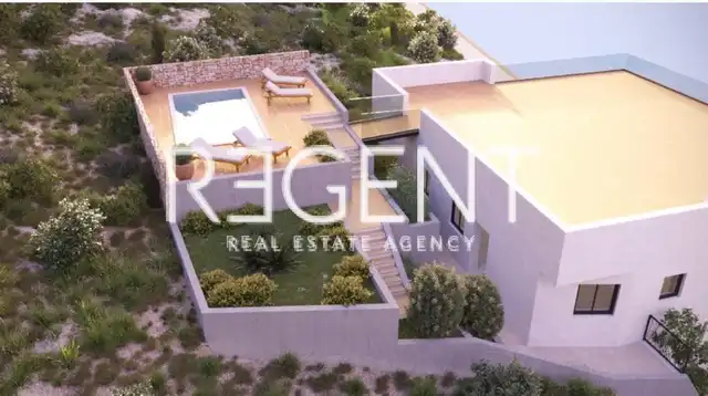Rogoznica, Ražanj - Vila ve výstavbě první řada u moře 250 m2