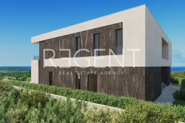 Истра, Каштелир - Вилла 450 м², винный погреб, велнес, гараж