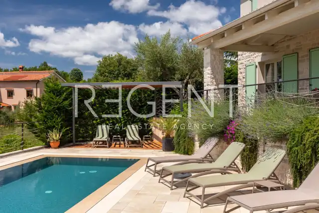 Istria, Višnjan - Luxury villa with pool and panoramic view 170 m2