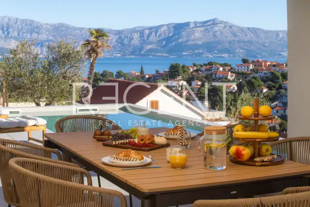 Brač, Splitska - Haus mit Meerblick