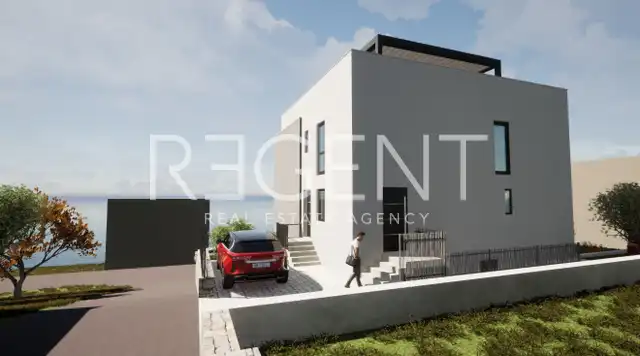 Trogir, Okrug Gornji - Penthouse so strešnou terasou a výhľadom na more