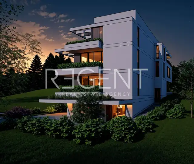 Penthouse 170 m², Šestine — terase, pogled, 2 parkinga