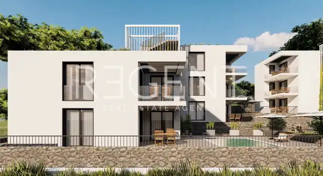 Primošten, Appartement 102 m² — 2 chambres, 2 terrasses, jardin, jacuzzi