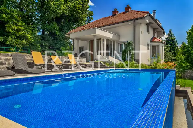Záhřeb, Šestine - Luxusní vila s bazénem s nádherným výhledem na město a zeleň