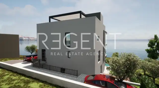 Trogir, Okrug Gornji - Penthouse so strešnou terasou a výhľadom na more
