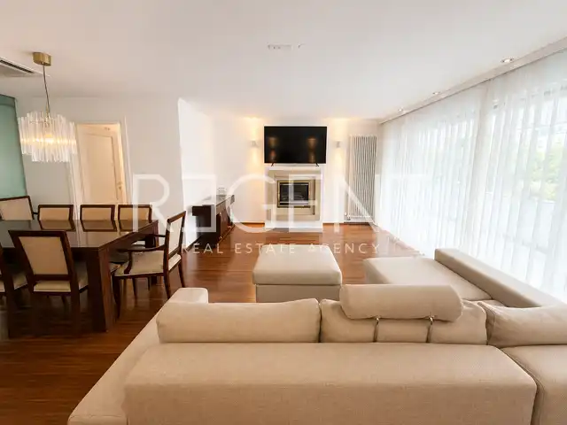 Záhreb, Medveščak – byt 150 m² na prenájom, 4 spálne, loggia, garáž