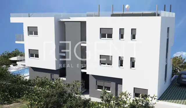 Trogir, Čiovo - Dvojizbový byt NOVÁ STAVBA 58 m2