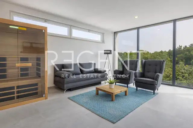 Krk, Linardići - Moderna luksuzna vila s infinity bazenom i pogledom na more 200m2