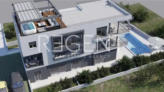 Trogir, Čiovo - Dvojizbový byt NOVÁ STAVBA 57 m2