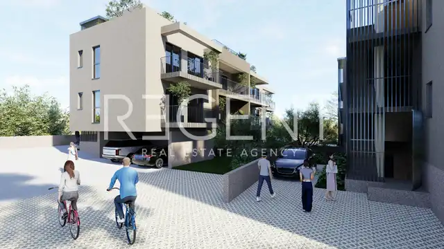 Trogir - Dvosobno stanovanje z vrtom 95 m2 novogradnja
