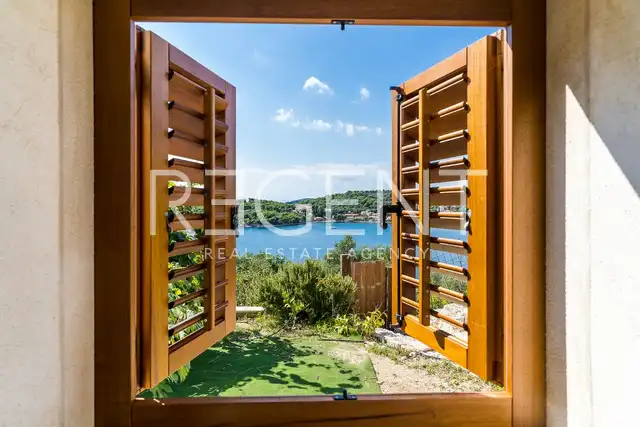 Dubrovnik, Zaton - Maison en pierre avec court de tennis et oliveraie