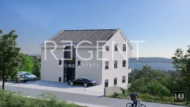 Trogir, Čiovo – Dvosoban stan s terasom u novogradnji