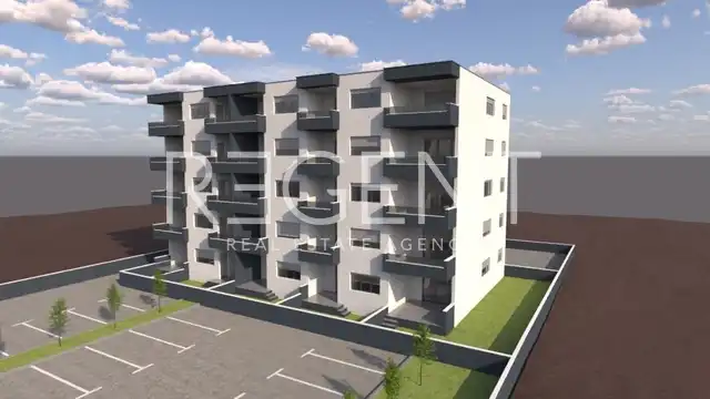 Trogir, Seget Donji – Dvosoban stan s loggiom 75 m2, novogradnja