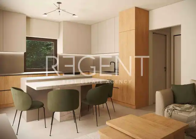Omišalj, île de Krk – Appartement T2 de 74 m² avec balcon, débarras et 2 places de parking extérieures