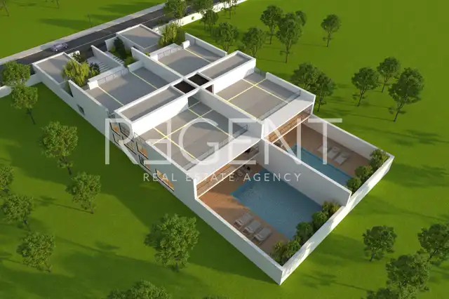 Zadar, Ljubač — Villa 273 m², Pool, Sauna, Dachterrasse, Meerblick