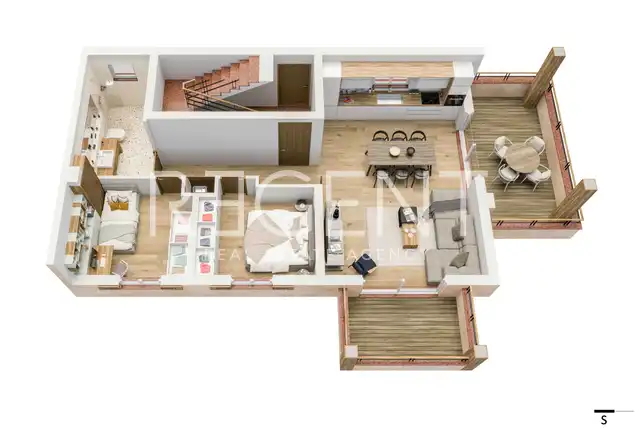 Istria, Umag - Moderný trojizbový byt v komplexe dvoch obytných budov 74,09 m2 – Novostavba