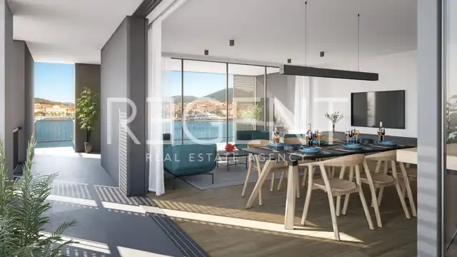 Korčula, Vela Luka - Exkluzívny byt vo výstavbe v prvom rade pri mori 118 m2