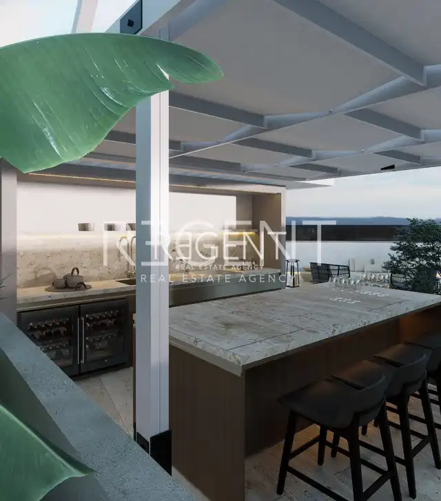 Murter - Moderná vila s bazénom v osade "WIND ROSE" 178 m2, NOVÁ STAVBA