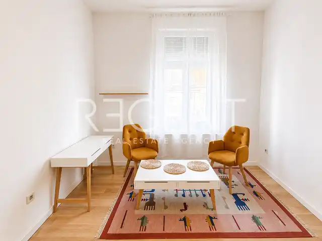 Zagreb, Donji grad – byt 88 m² na prenájom, 3-izbový, 3. poschodie, zrekonštruovaný