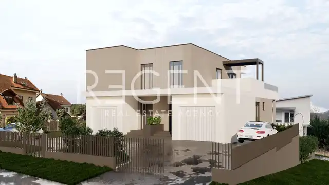 Záhřeb, Šestine – Luxusní byt v městské vile s rozlehlou zahradou, 132 m², novostavba