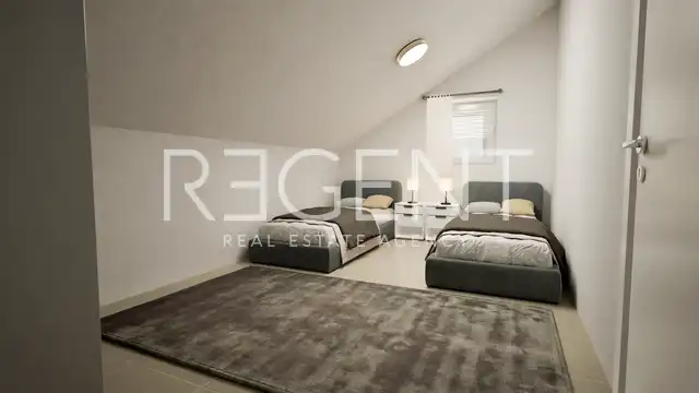 Makarska, Zelenka - Dvojpodlažný penthouse v novostavbe s garážou